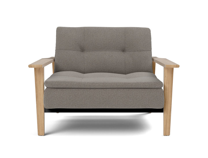 Fotoliu recliner Dublexo Frej Oak 115x90cm, tesatura la alegere #material_521-mixed-dance-grey
