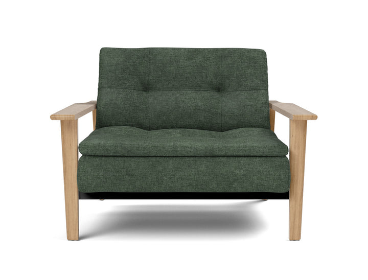 Fotoliu recliner Dublexo Frej Oak 115x90cm, tesatura la alegere #material_281-avella-pine-green