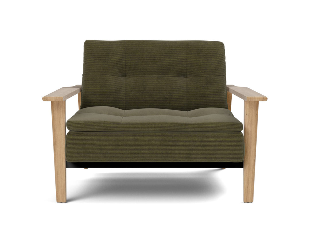 Fotoliu recliner Dublexo Frej Oak 115x90cm, tesatura la alegere #material_316-cordufine-pine-green