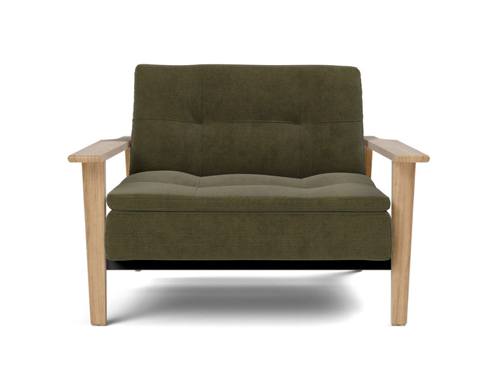 Fotoliu recliner Dublexo Frej Oak 115x90cm, tesatura la alegere #material_316-cordufine-pine-green