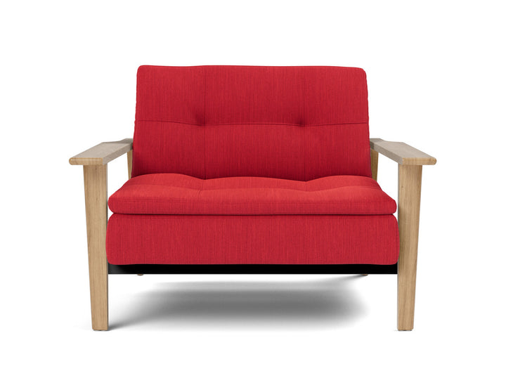 Fotoliu recliner Dublexo Frej Oak 115x90cm, tesatura la alegere #material_511-elegance-red