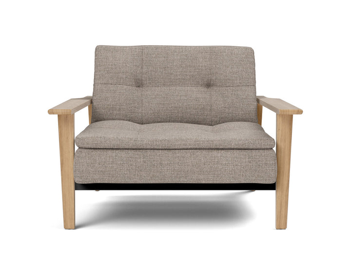 Fotoliu recliner Dublexo Frej Oak 115x90cm, tesatura la alegere #material_472-yuveno-warm-grey