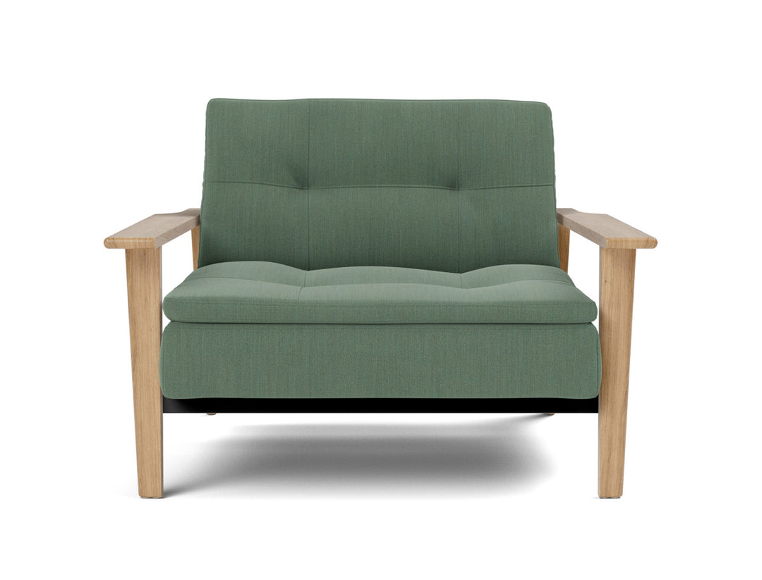 Fotoliu recliner Dublexo Frej Oak 115x90cm, tesatura la alegere #material_518-elegance-green