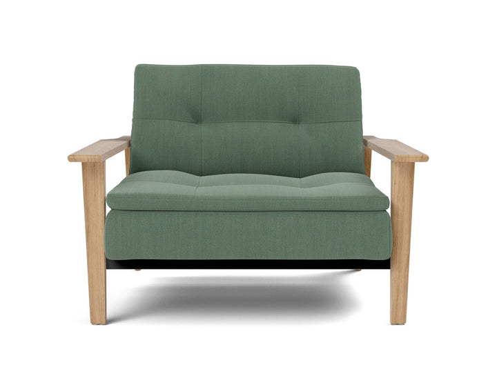 Fotoliu recliner Dublexo Frej Oak 115x90cm, tesatura la alegere #material_518-elegance-green