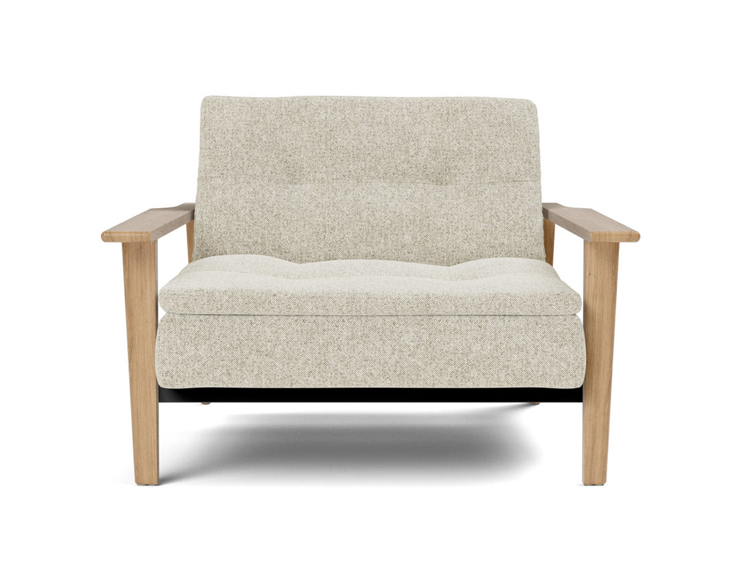Fotoliu recliner Dublexo Frej Oak 115x90cm, tesatura la alegere #material_357-taura-off-white