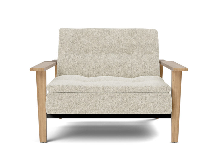 Fotoliu recliner Dublexo Frej Oak 115x90cm, tesatura la alegere #material_357-taura-off-white