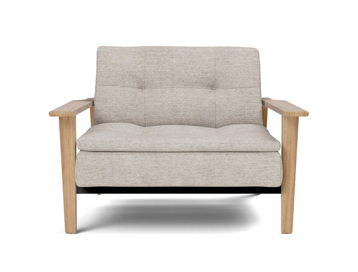 Fotoliu recliner Dublexo Frej Oak 115x90cm, tesatura la alegere #material_471-yuveno-sand