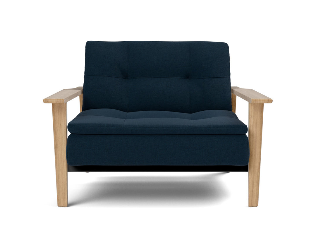 Fotoliu recliner Dublexo Frej Oak 115x90cm, tesatura la alegere #material_528-mixed-dance-blue