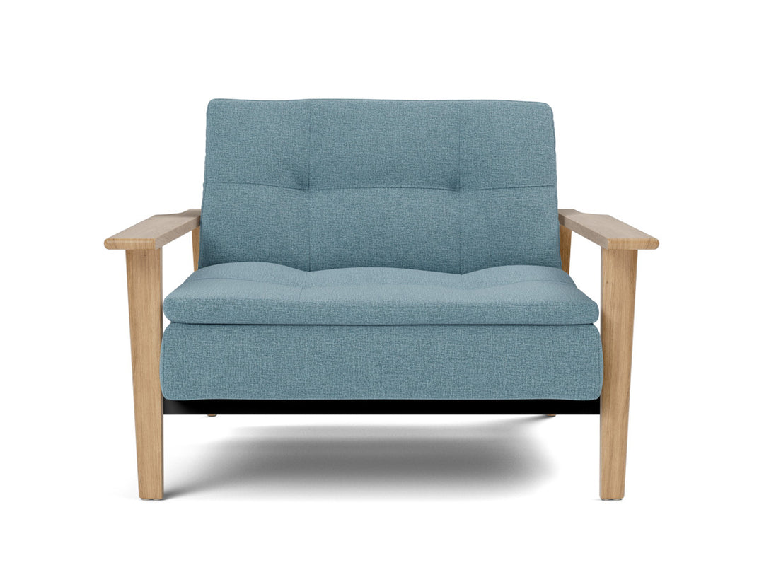 Fotoliu recliner Dublexo Frej Oak 115x90cm, tesatura la alegere #material_525-mixed-dance-light-blue