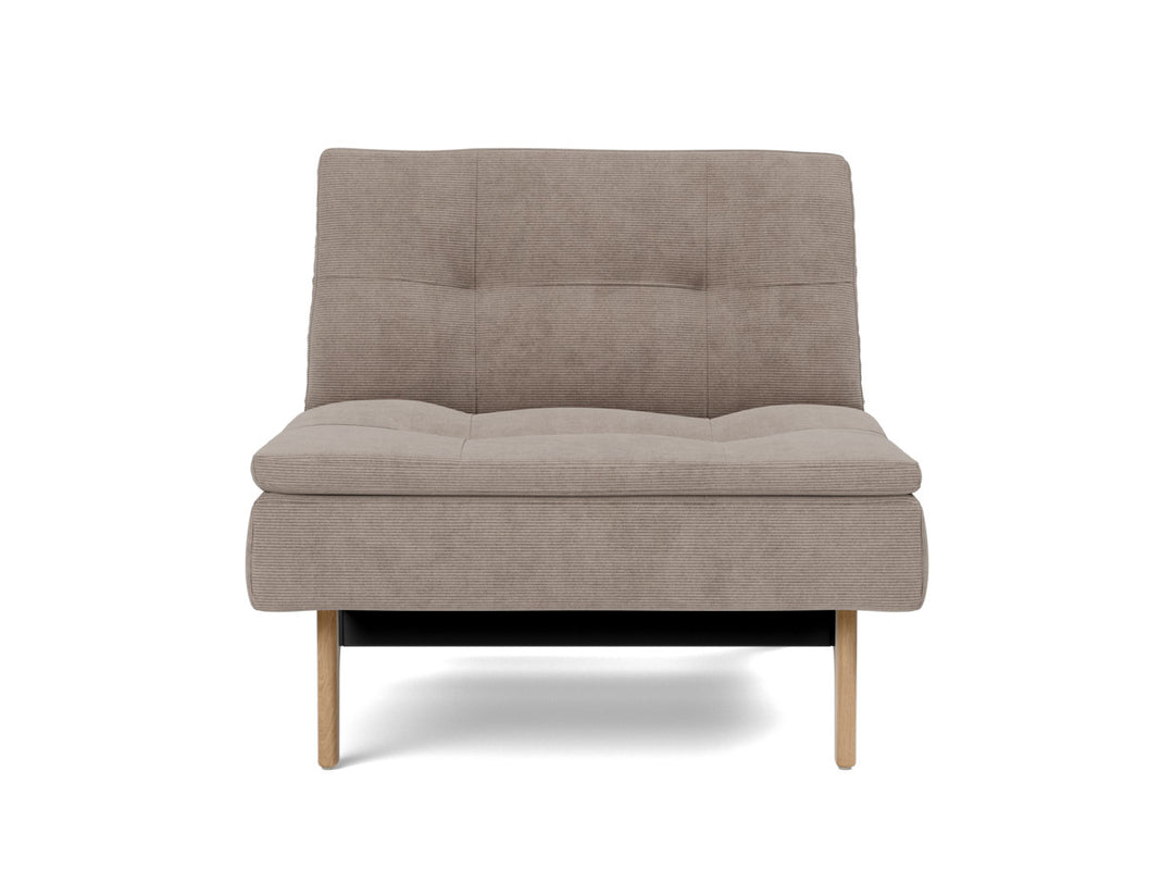 Fotoliu recliner Dublexo Eik Oak, tesatura la alegere #material_318-cordufine-beige
