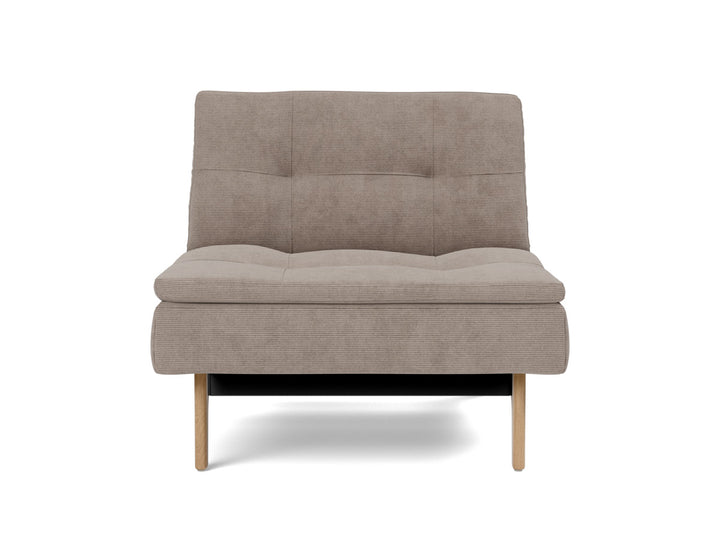 Fotoliu recliner Dublexo Eik Oak, tesatura la alegere #material_318-cordufine-beige