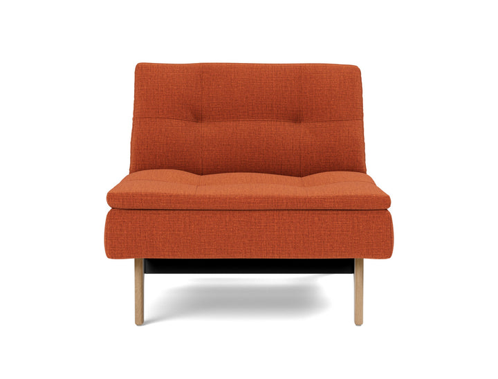 Fotoliu recliner Dublexo Eik Oak, tesatura la alegere #material_412-esina-rust-orange
