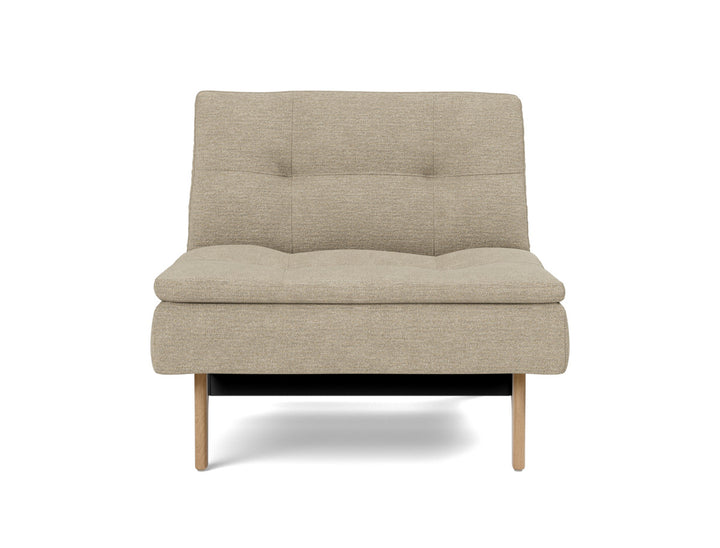 Fotoliu recliner Dublexo Eik Oak, tesatura la alegere #material_356-taura-sand