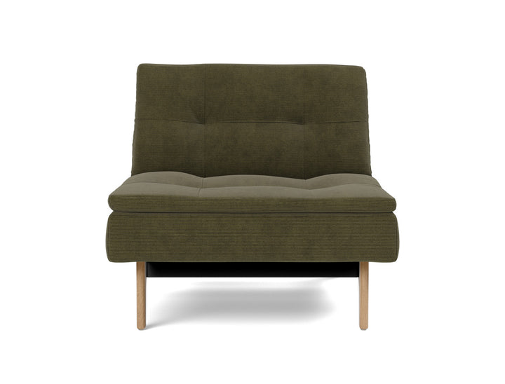 Fotoliu recliner Dublexo Eik Oak, tesatura la alegere #material_316-cordufine-pine-green