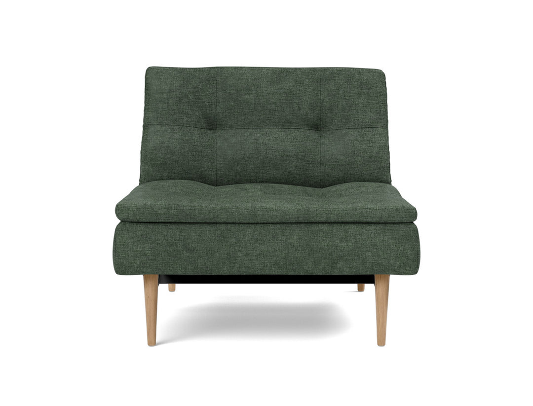 Fotoliu recliner Dublexo Styletto Light Wood, tesatura la alegere #material_281-avella-pine-green