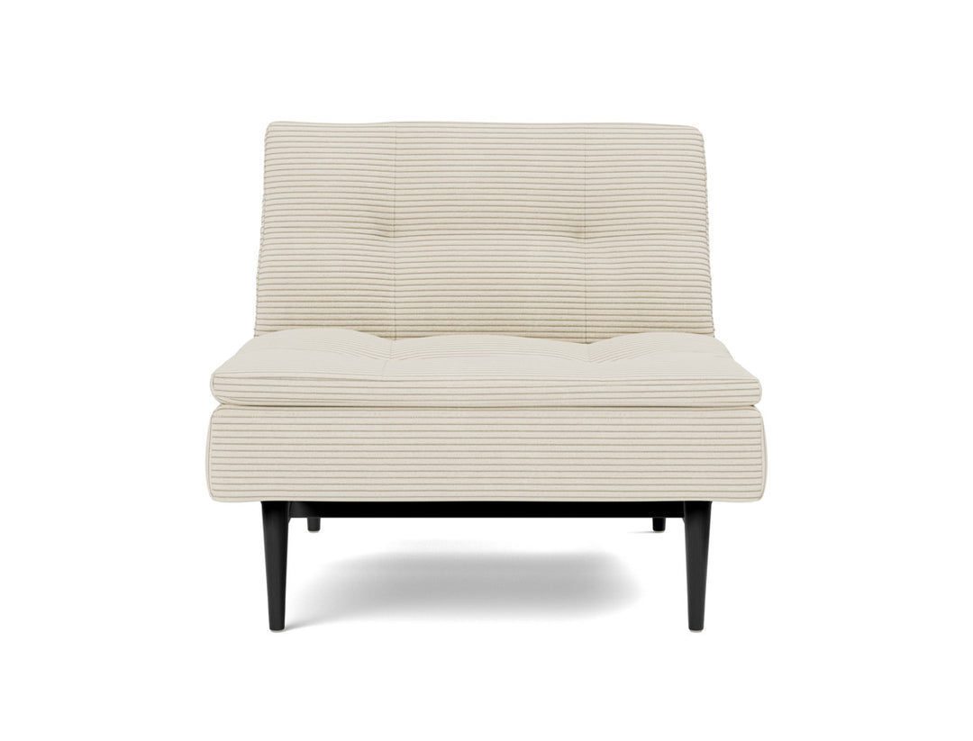Fotoliu recliner Dublexo Styletto Black Wood, tesatura la alegere #material_594-corduroy-ivory
