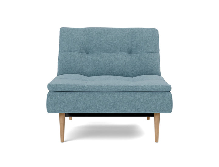 Fotoliu recliner Dublexo Styletto Light Wood, tesatura la alegere #material_525-mixed-dance-light-blue