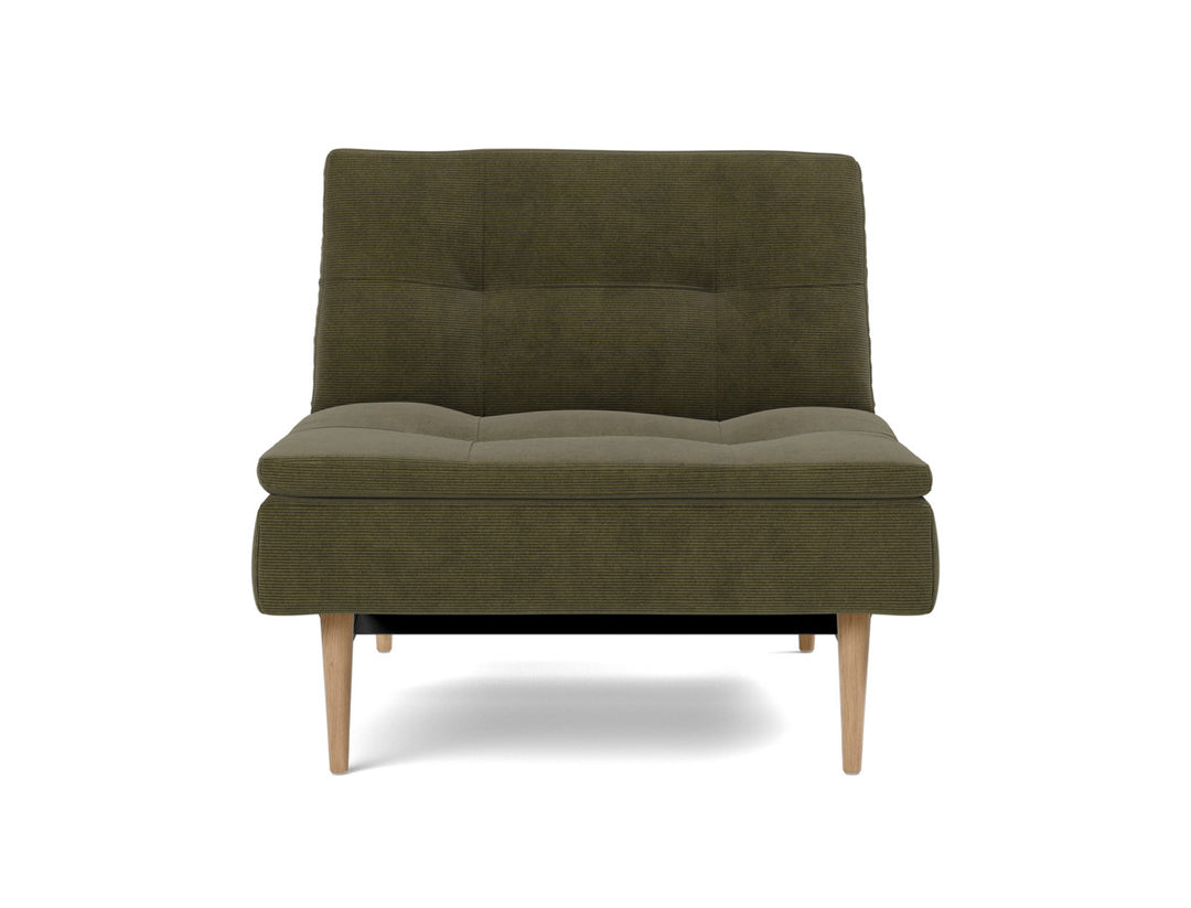 Fotoliu recliner Dublexo Styletto Light Wood, tesatura la alegere #material_316-cordufine-pine-green