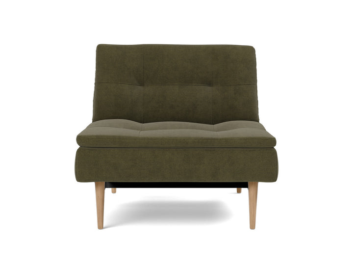 Fotoliu recliner Dublexo Styletto Light Wood, tesatura la alegere #material_316-cordufine-pine-green