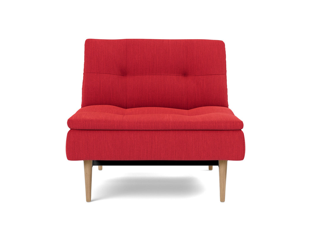 Fotoliu recliner Dublexo Styletto Light Wood, tesatura la alegere #material_511-elegance-red