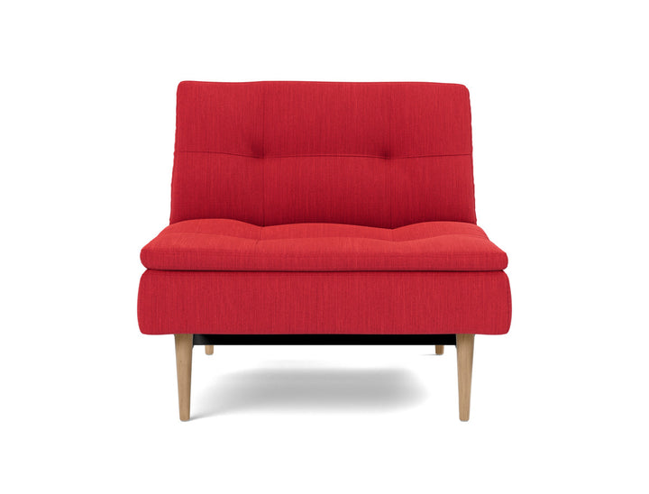 Fotoliu recliner Dublexo Styletto Light Wood, tesatura la alegere #material_511-elegance-red