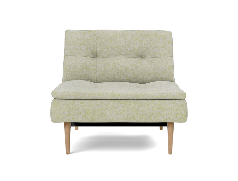Fotoliu recliner Dublexo Styletto Light Wood, tesatura la alegere #material_280-avella-sand