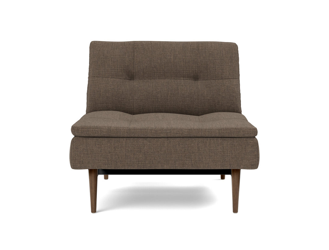 Fotoliu recliner Dublexo Styletto Dark Wood, tesatura la alegere #material_411-esina-cedar-brown