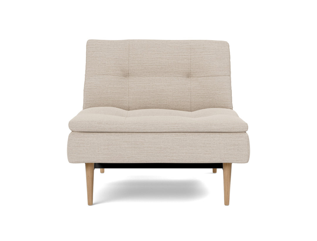 Fotoliu recliner Dublexo Styletto Light Wood, tesatura la alegere #material_612-blida-sand-grey