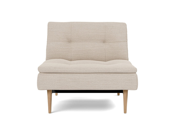 Fotoliu recliner Dublexo Styletto Light Wood, tesatura la alegere #material_612-blida-sand-grey