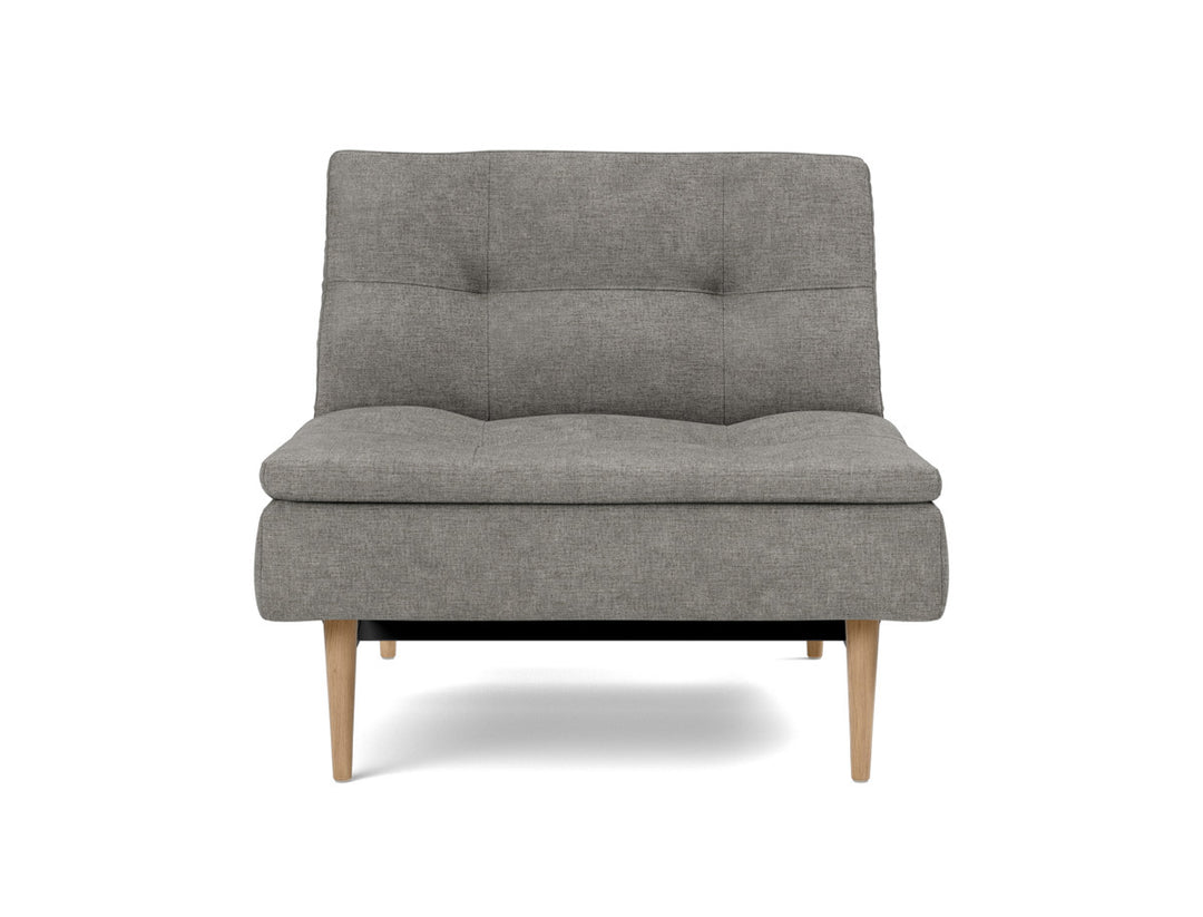 Fotoliu recliner Dublexo Styletto Light Wood, tesatura la alegere #material_282-avella-warm-grey
