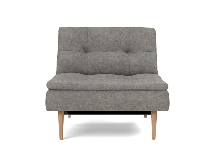 Fotoliu recliner Dublexo Styletto Light Wood, tesatura la alegere #material_282-avella-warm-grey