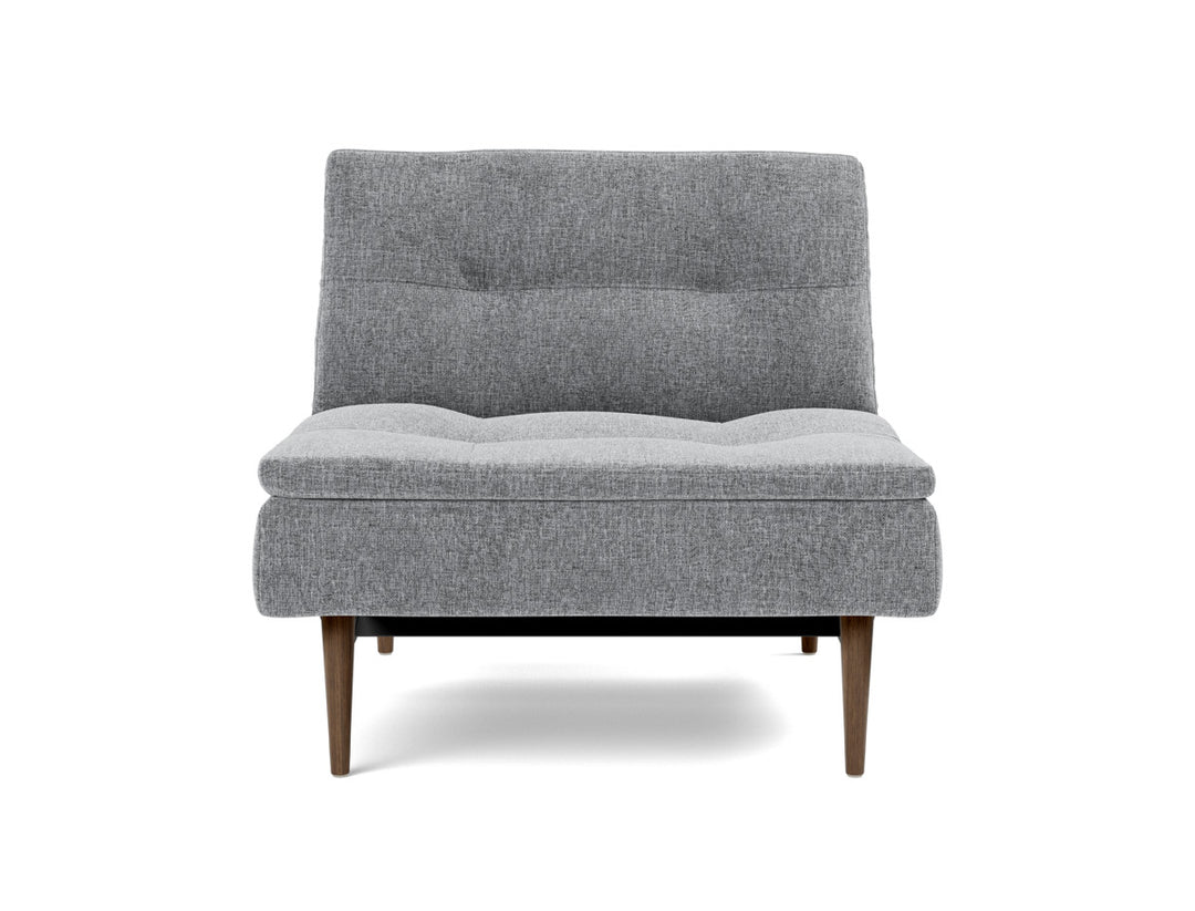 Fotoliu recliner Dublexo Styletto Dark Wood, tesatura la alegere #material_565-twist-granite