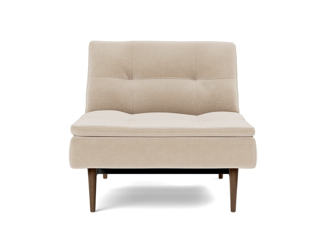 Fotoliu recliner Dublexo Styletto Dark Wood, tesatura la alegere #material_410-esina-almond