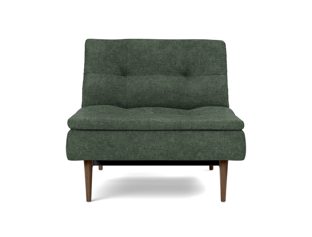 Fotoliu recliner Dublexo Styletto Dark Wood, tesatura la alegere #material_281-avella-pine-green