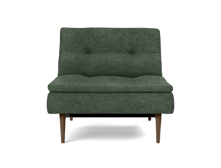 Fotoliu recliner Dublexo Styletto Dark Wood, tesatura la alegere #material_281-avella-pine-green