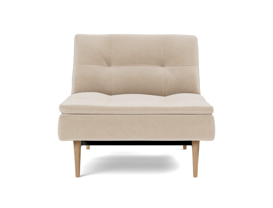 Fotoliu recliner Dublexo Styletto Light Wood, tesatura la alegere #material_410-esina-almond