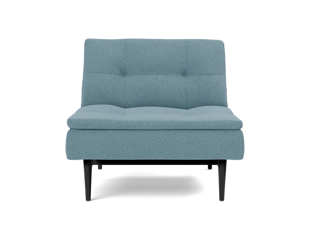 Fotoliu recliner Dublexo Styletto Black Wood, tesatura la alegere #material_525-mixed-dance-light-blue