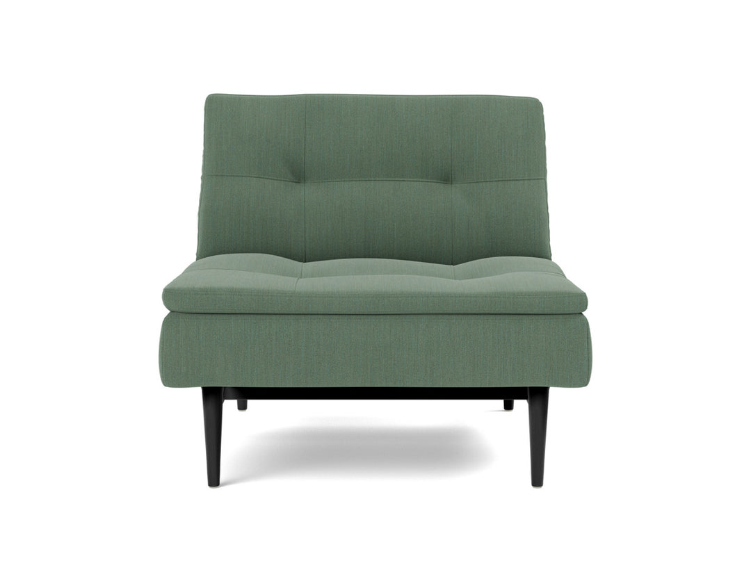 Fotoliu recliner Dublexo Styletto Black Wood, tesatura la alegere #material_518-elegance-green