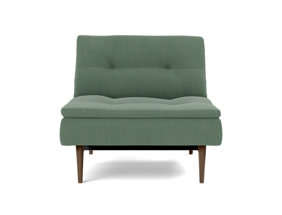Fotoliu recliner Dublexo Styletto Dark Wood, tesatura la alegere #material_518-elegance-green