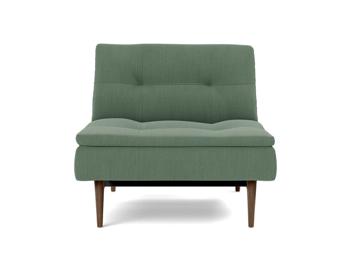 Fotoliu recliner Dublexo Styletto Dark Wood, tesatura la alegere #material_518-elegance-green