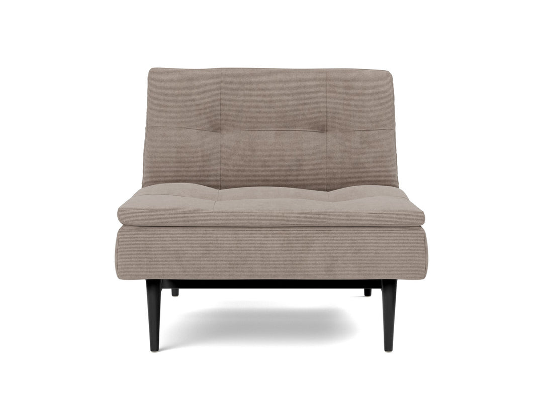 Fotoliu recliner Dublexo Styletto Black Wood, tesatura la alegere #material_318-cordufine-beige