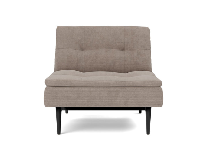 Fotoliu recliner Dublexo Styletto Black Wood, tesatura la alegere #material_318-cordufine-beige