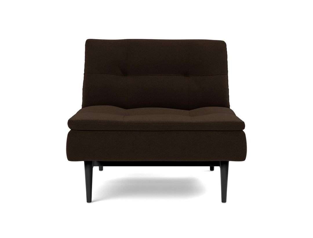 Fotoliu recliner Dublexo Styletto Black Wood, tesatura la alegere #material_358-taura-chocco