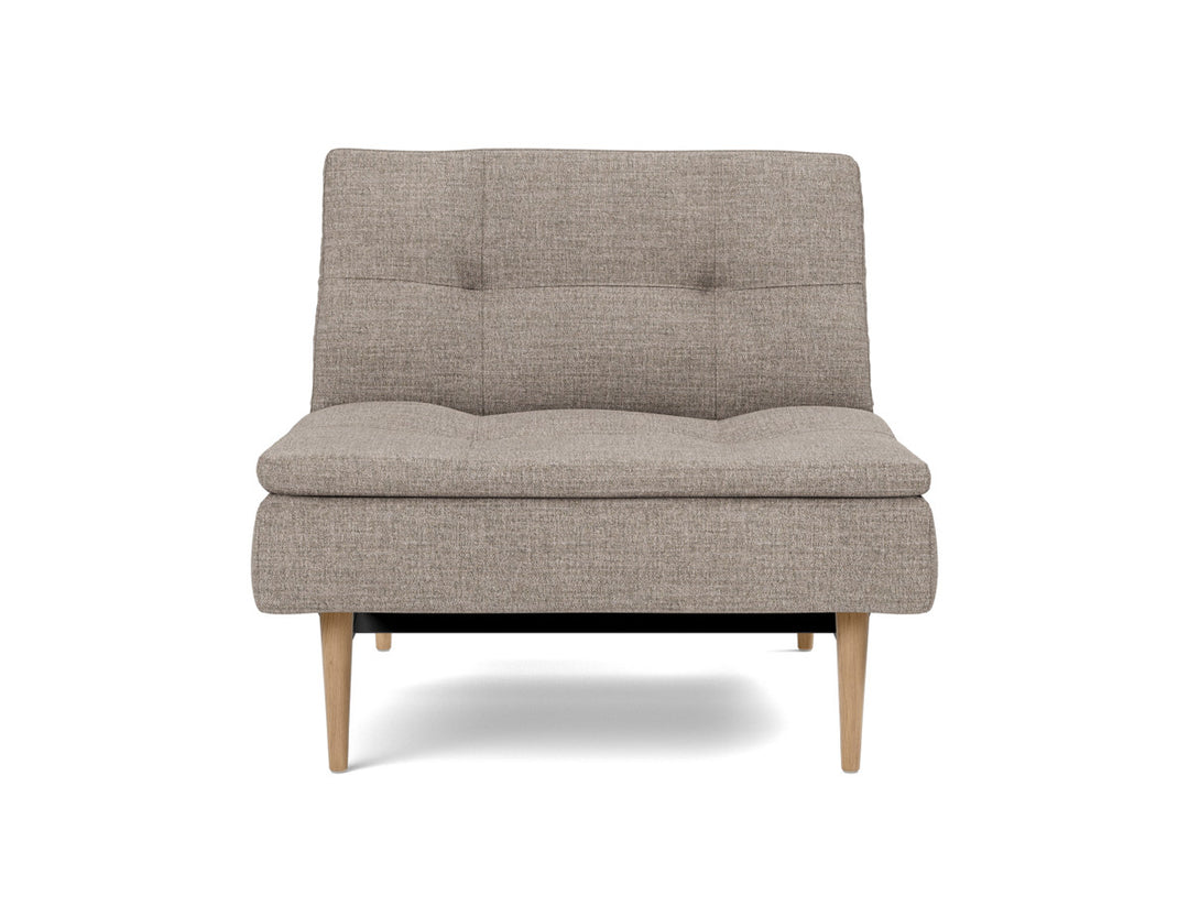Fotoliu recliner Dublexo Styletto Light Wood, tesatura la alegere #material_472-yuveno-warm-grey