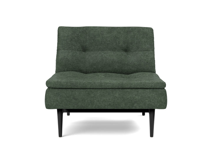Fotoliu recliner Dublexo Styletto Black Wood, tesatura la alegere #material_281-avella-pine-green