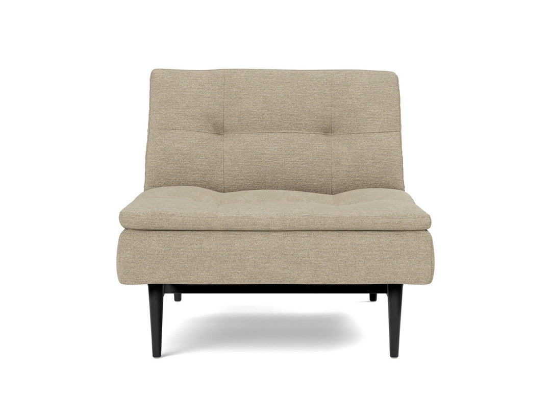 Fotoliu recliner Dublexo Styletto Black Wood, tesatura la alegere #material_356-taura-sand