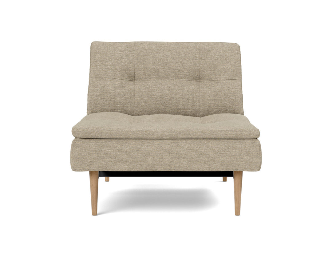 Fotoliu recliner Dublexo Styletto Light Wood, tesatura la alegere #material_356-taura-sand