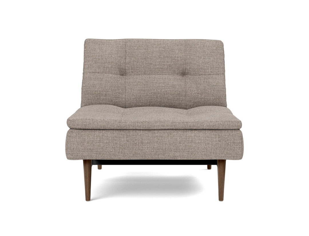 Fotoliu recliner Dublexo Styletto Dark Wood, tesatura la alegere #material_472-yuveno-warm-grey