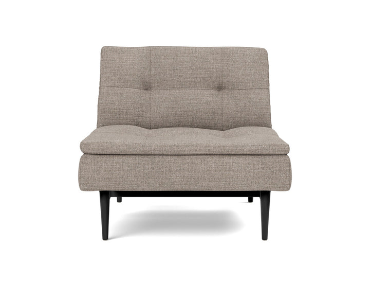 Fotoliu recliner Dublexo Styletto Black Wood, tesatura la alegere #material_472-yuveno-warm-grey