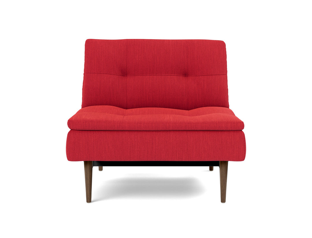 Fotoliu recliner Dublexo Styletto Dark Wood, tesatura la alegere #material_511-elegance-red